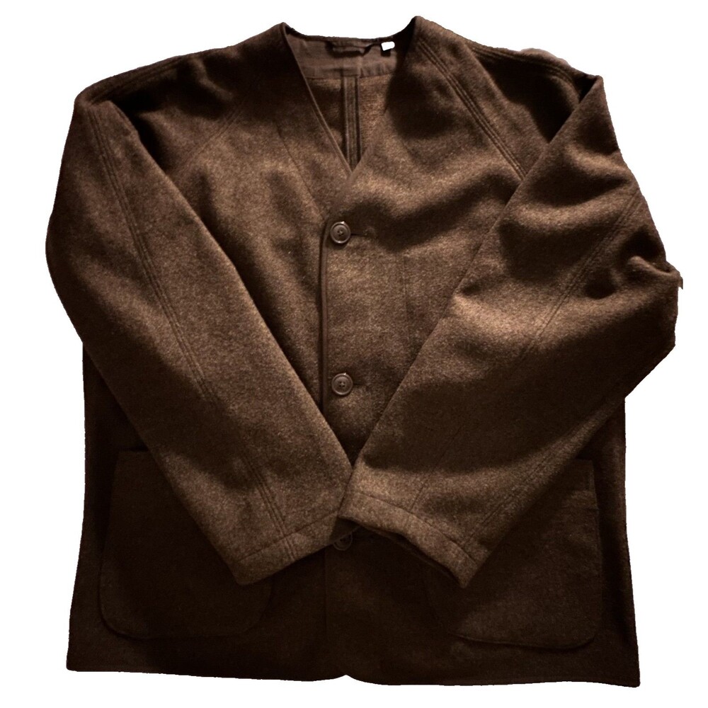 Uniqlo Wool-Blend Brown Jacket
